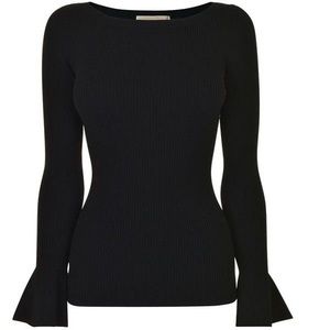 Micheal Kors ribbed flare sleeve sweater